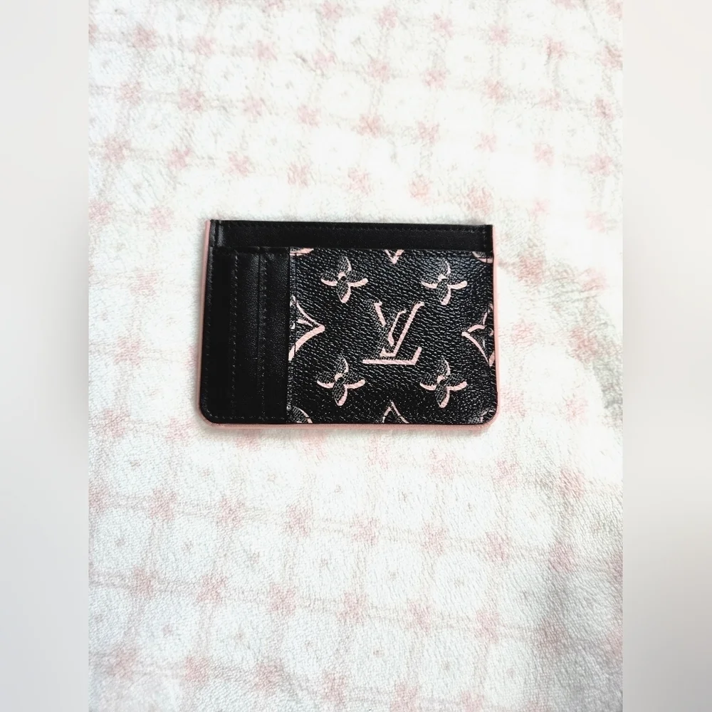 Louis Vuitton Porto Cult Side Up Card Case – Black/Pink Monogram (BNIB)